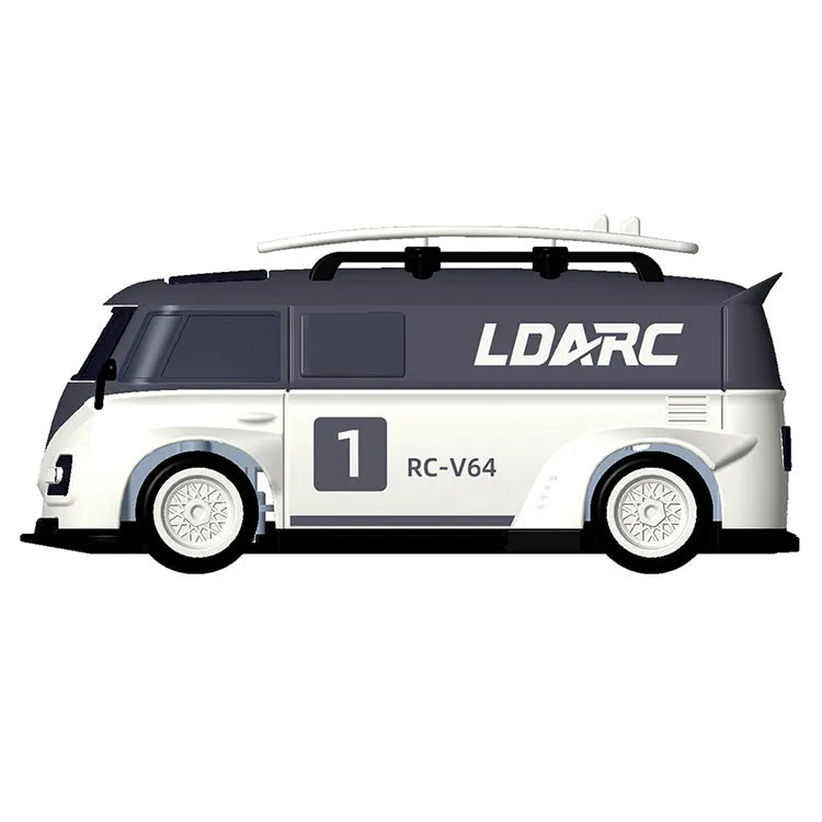 LDARC V64 Racing Van - 1:64 Scale 2.4GHz RWD RC Flat Road Vehicle - Makerfire