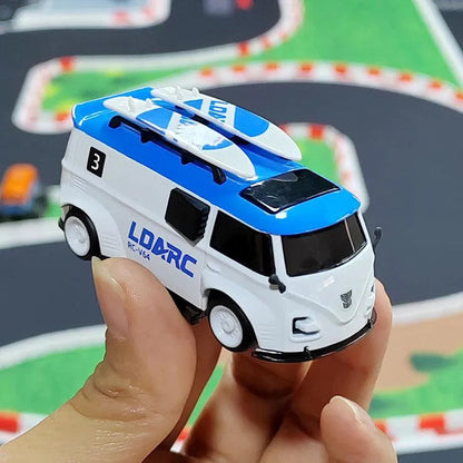 LDARC V64 Racing Van - 1:64 Scale 2.4GHz RWD RC Flat Road Vehicle - Makerfire