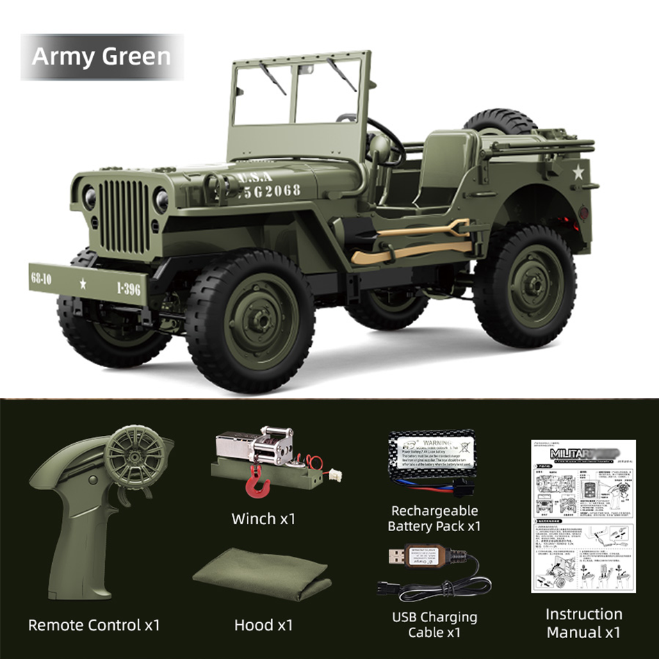 JJRC C8815 / 1/10 Scale 4WD RC Fun Car Willys Model