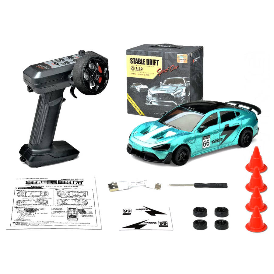 SG 999-81  1/32 1/43 2.4G 4WD Drift RC Car with Gyro LED Lights