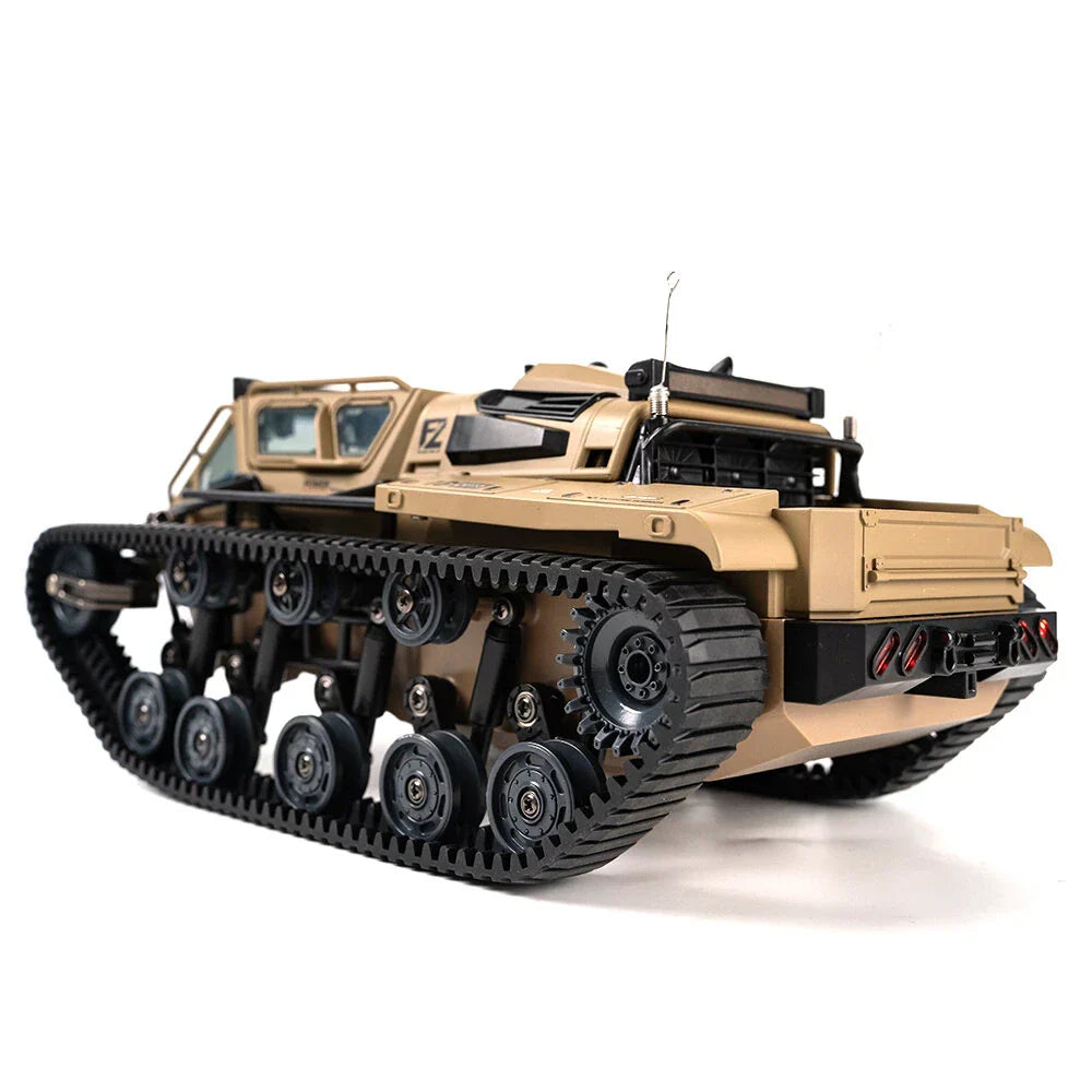 JJRC C8812 1:18 Full Scale Remote Control Tank, Tracked Off‑Road Vehicle with LED Lights, 2.4G RC, 8 km/h, 60 m Range