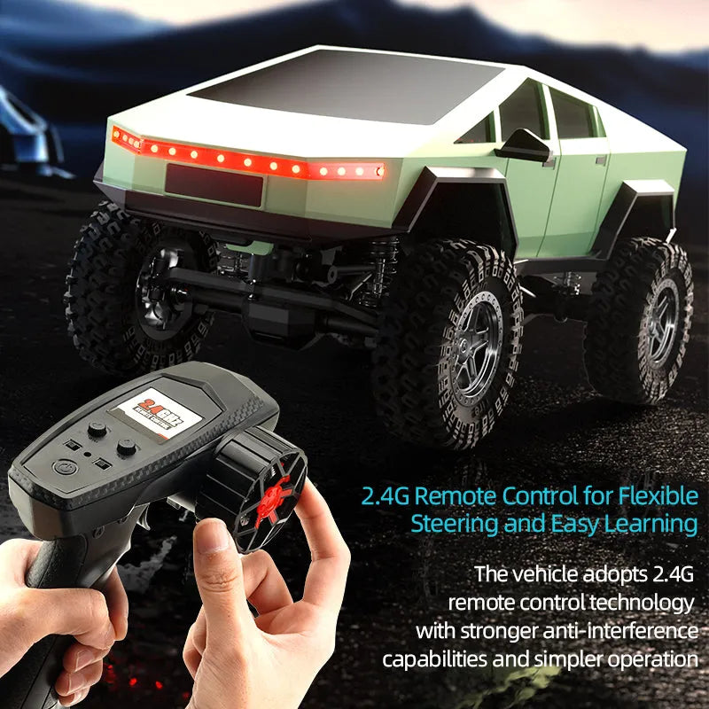 JJRC C8818 RC Crawler Car - 1/18 Scale Full Proportional Cyber Shell 4 WD Off-Road Vehicle