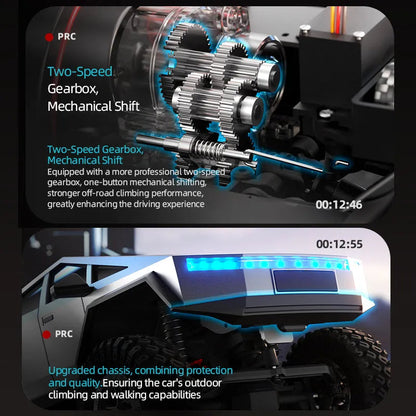 JJRC C8818 RC Crawler Car - 1/18 Scale Full Proportional Cyber Shell 4 WD Off-Road Vehicle