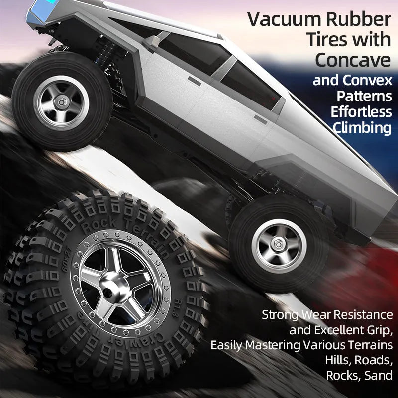 JJRC C8818 RC Crawler Car - 1/18 Scale Full Proportional Cyber Shell 4 WD Off-Road Vehicle