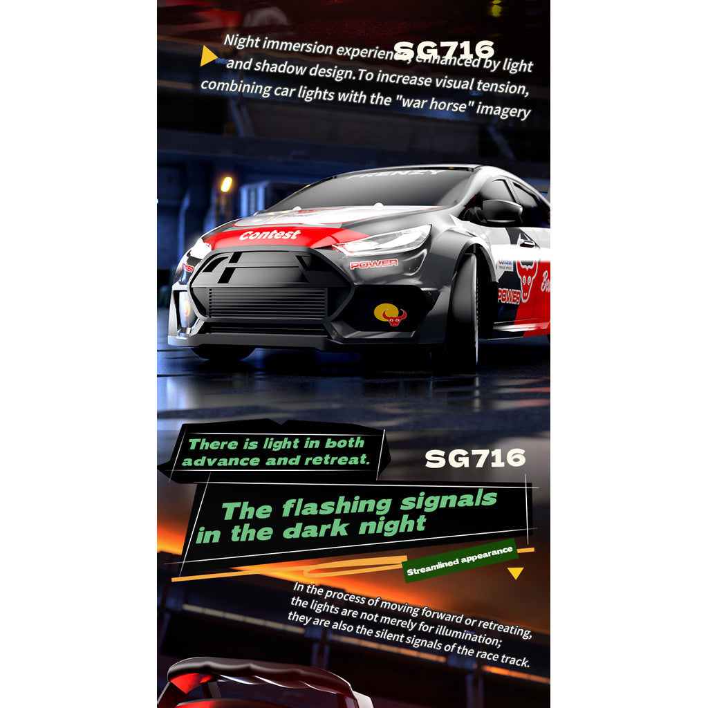 ZLL SG716 PRO 1:24 Scale 4 Wheel Drive 2.4GHz RC Car 20KM/H High Speed Pulling Drift Remote Control Car